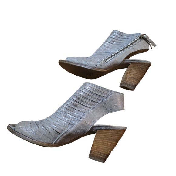 Paul Green Cayanne suede peep toe boots size 8 - Picture 3 of 7